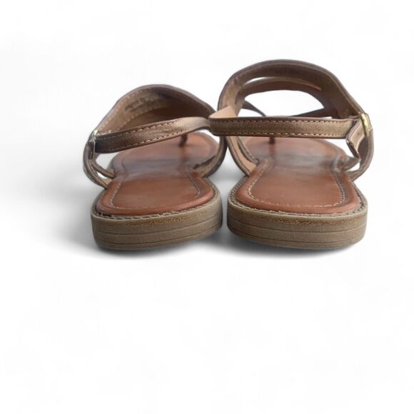 Cat & Jack Girl Size 4 Brown Adjustable Ankle Strap Sandals - Picture 5 of 9